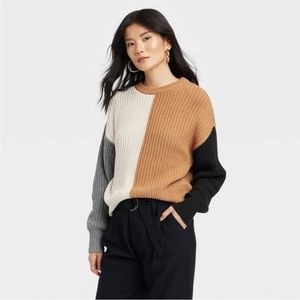 NWT- A New Day Color Block sweater